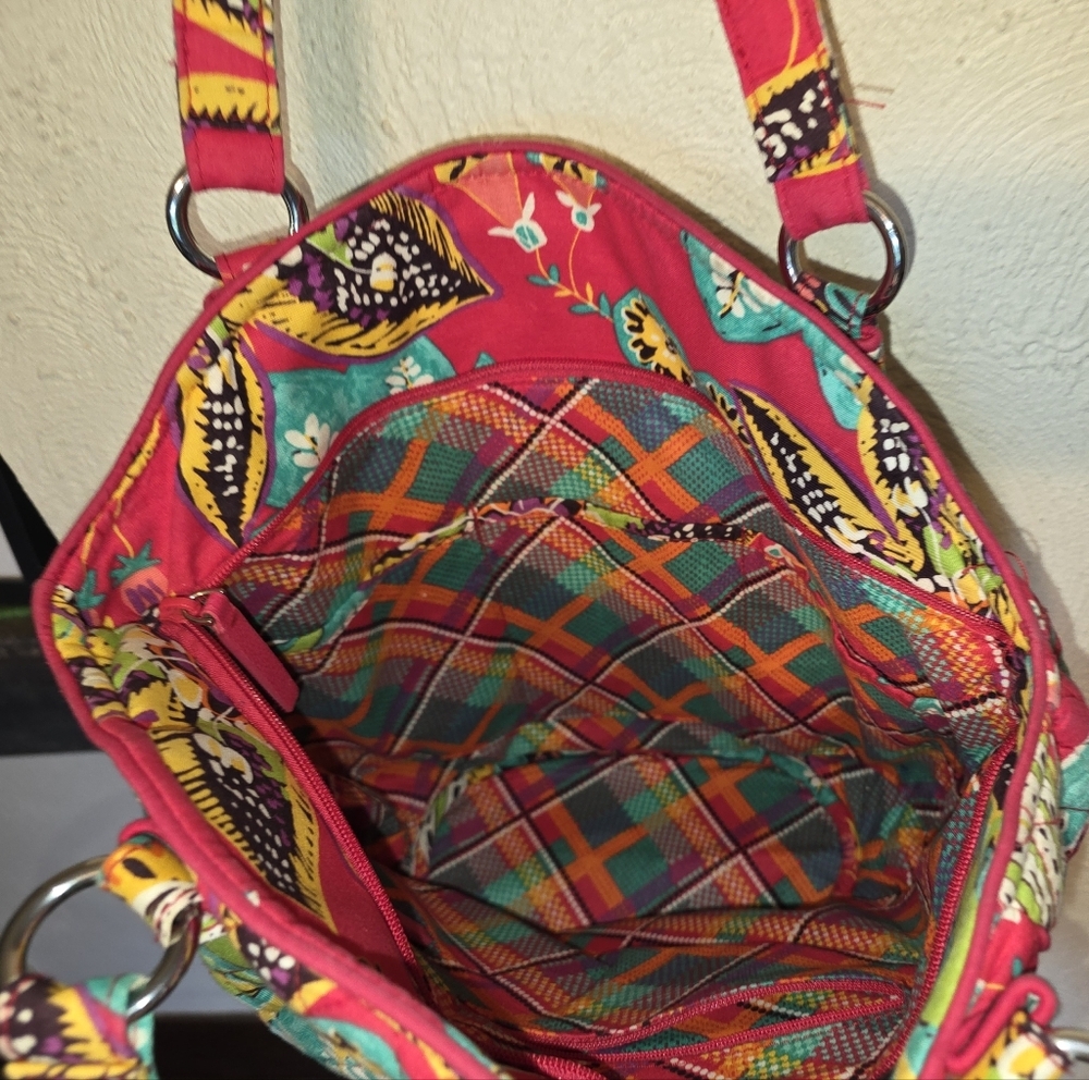Vera Bradley Purse & Wallet Bundle | Rumba Paisley Floral | Like New! - Picture 4 of 10